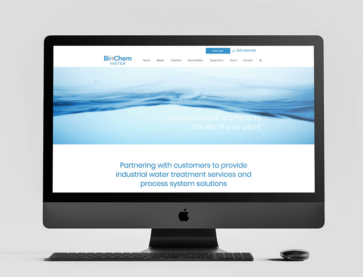 BioChem web design home page