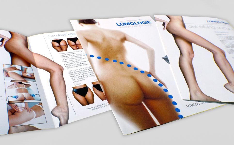 Lumologie brochure design samples