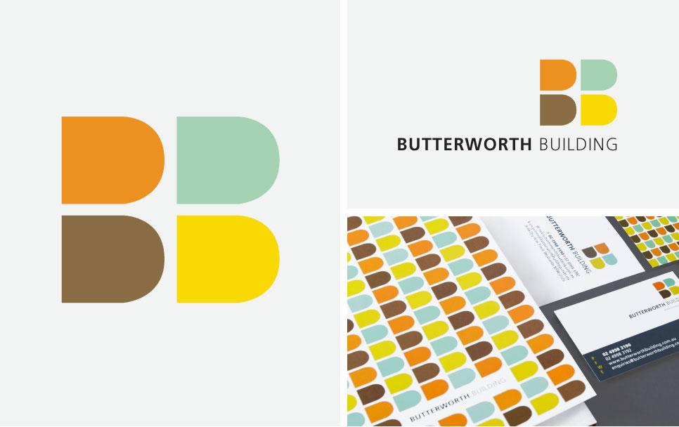 Butterworth Building logo design