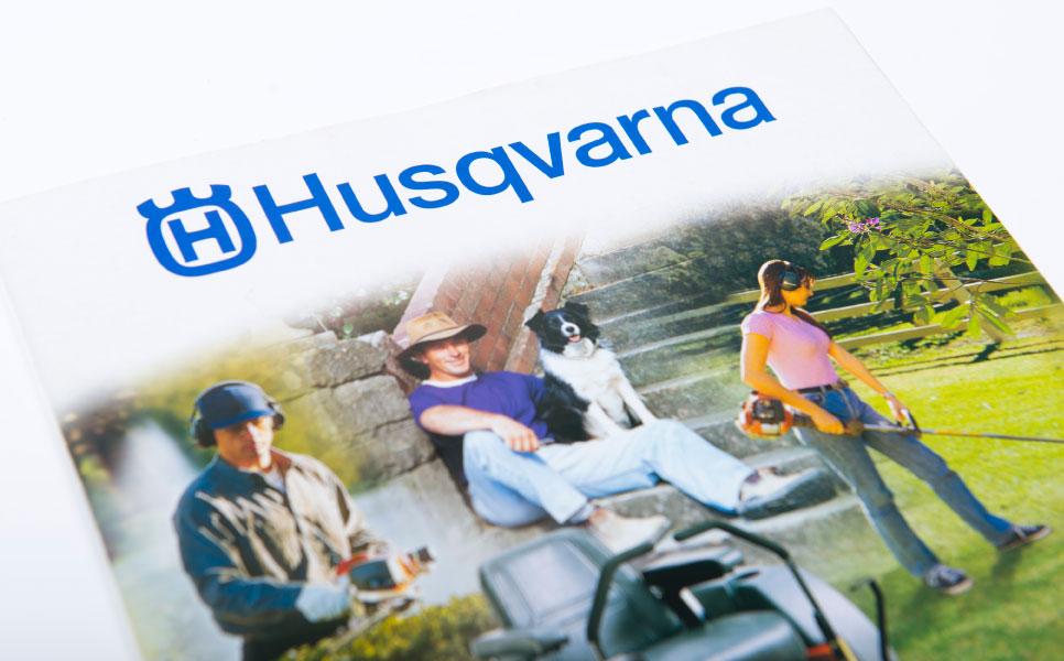 Husqvarna brochure design cover