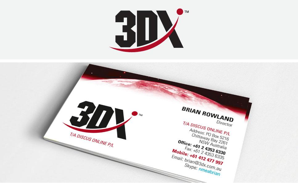 3DX logo design and stationery