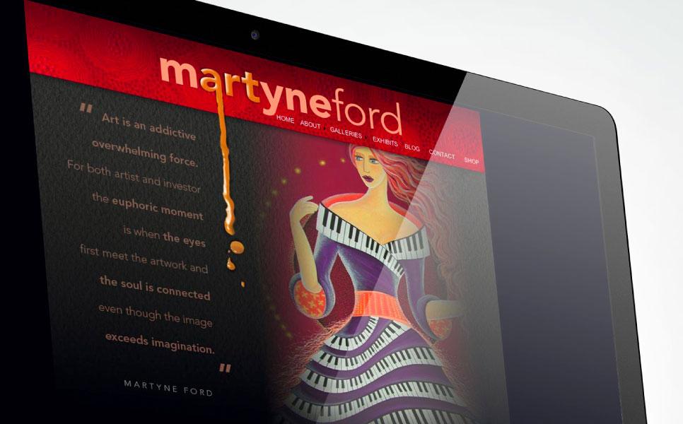 Martyne Ford web home page design