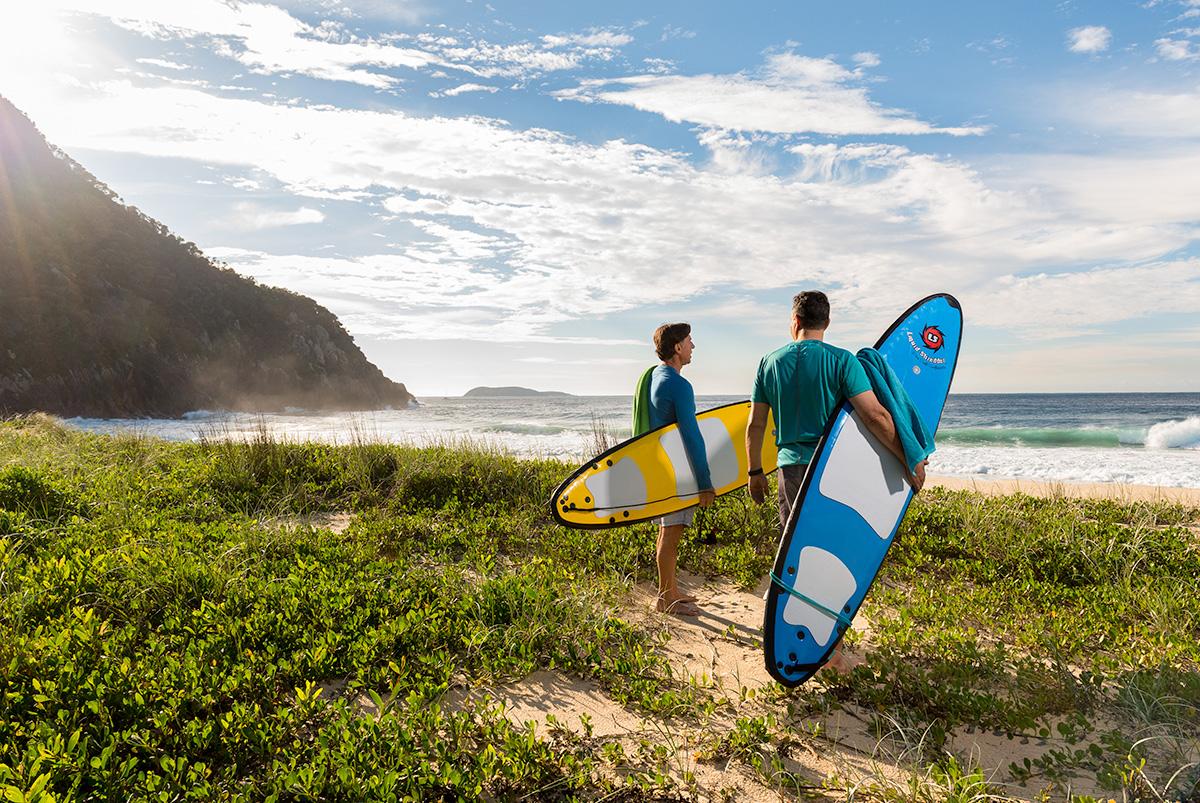 Surfing in Port Stephens